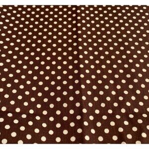 Brown Polka Dot Cotton Fabric 1/4 yard 44" for Sewing Crafts Quilting